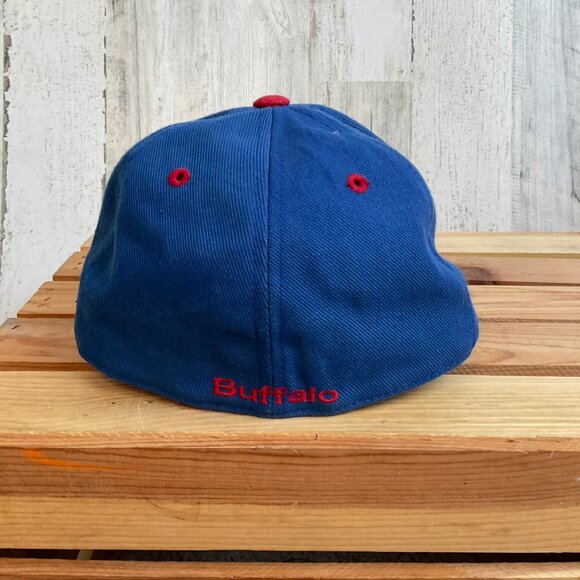 CLEARANCE! Vintage Twins Enterprises Buffalo Bills Fitted Wool Cap Size 7 1/8 - Picture 3 of 6